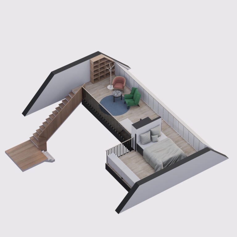 Axonometry of Building C